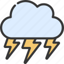 lightening, cloud, climate, forecast, thunder, storm