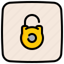 unsecure, padlock, unlock, security, lock