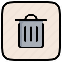 garbage, waste, trash, bin, can, delete