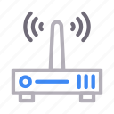 antenna, modem, router, signal, wireless