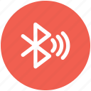 bluetooth, connect, sync, wave icon