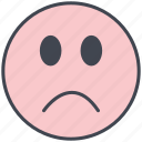 avatar, emoji, emoticon, expression, face, sad, smiley