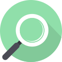 find, look, magnifying glass, search