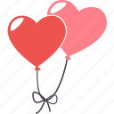 wedding, balloon, day, romantic, schedule, valentine, heart