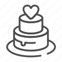 cake, heart, love, wedding