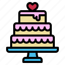 cake, wedding, love, bakery, sweet, food