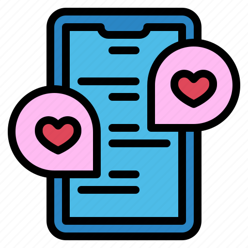 Chat, love, heart, smartphone, mobile, message icon - Download on Iconfinder