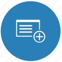 add, application, create, plus, program, round, window