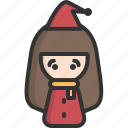 christmas, winter, girl, female, xmas, woman, avatar