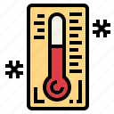 forecast, snow, thermometer, weather