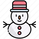 snowman, winter, christmas, snow, cold, decoration, season