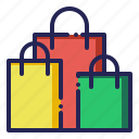 bags, cart, sale, shopping