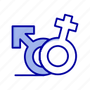 female, gender, male, symbol