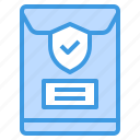 envelope, file, protection, security, shield