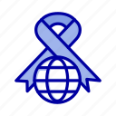 care, globe, ribbon, world