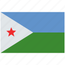 flag of djibouti, djibouti, flag