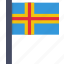 aland, country, flag, national 