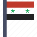 country, flag, national, syria, syrian, asian