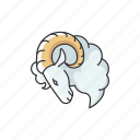 aries, aries icon, ram, zodiac sign