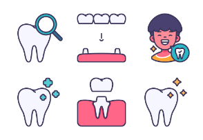 Dental filled outline