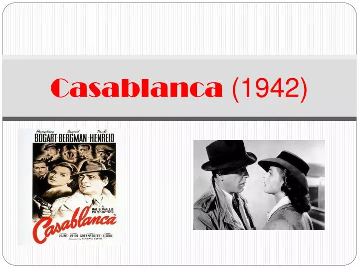 casablanca 1942