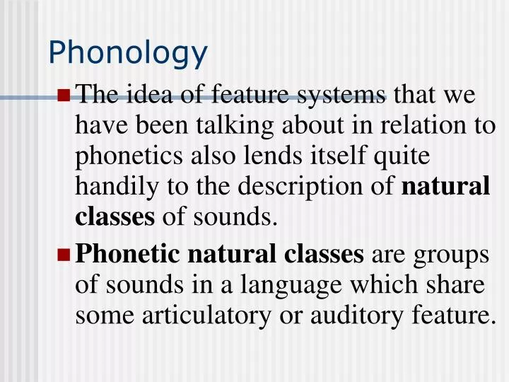 phonology