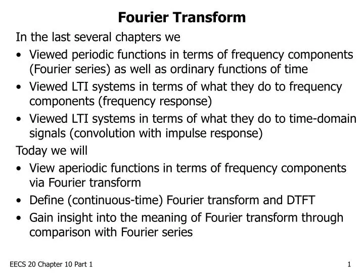 fourier transform