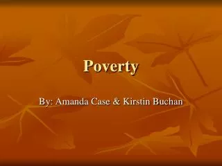 Poverty