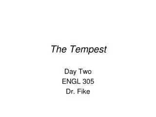 The Tempest