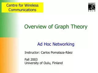 Overview of Graph Theory