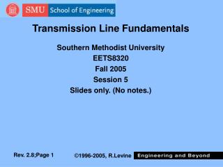 Transmission Line Fundamentals