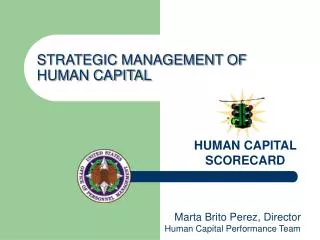 STRATEGIC MANAGEMENT OF HUMAN CAPITAL