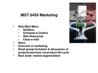 MGT 6450 Marketing