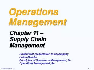 Operations Management