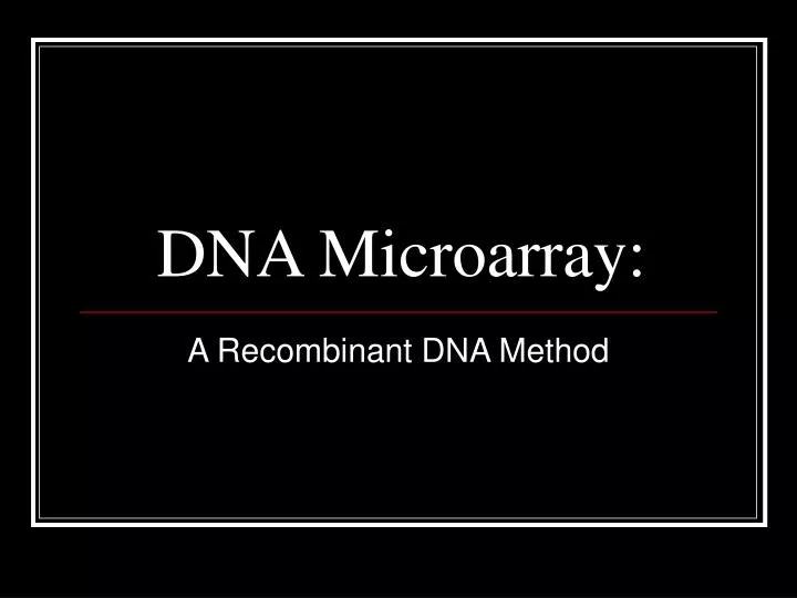 dna microarray