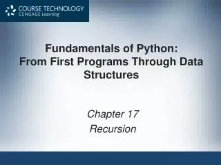 Fundamentals of Python: From First Programs Through Data Structures