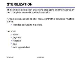 STERILIZATION