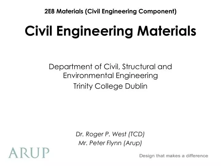 civil engineering materials