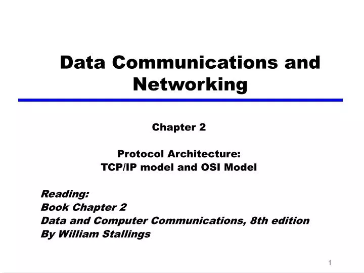 data communications and networking