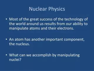 Nuclear Physics