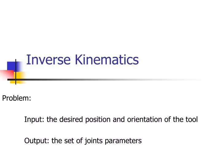 inverse kinematics