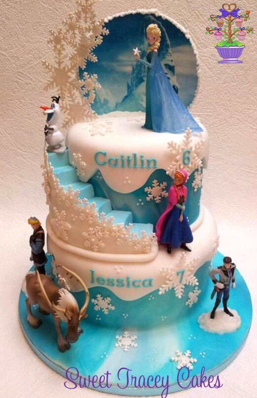 2 Tier Frozen Cake - CakeCentral.com