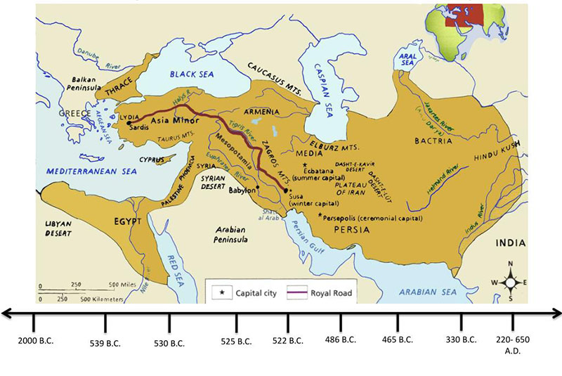 Persian Empire Map Timeline