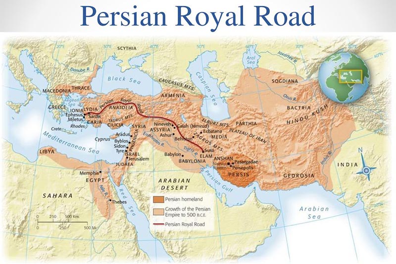 Persian Empire Map Timeline