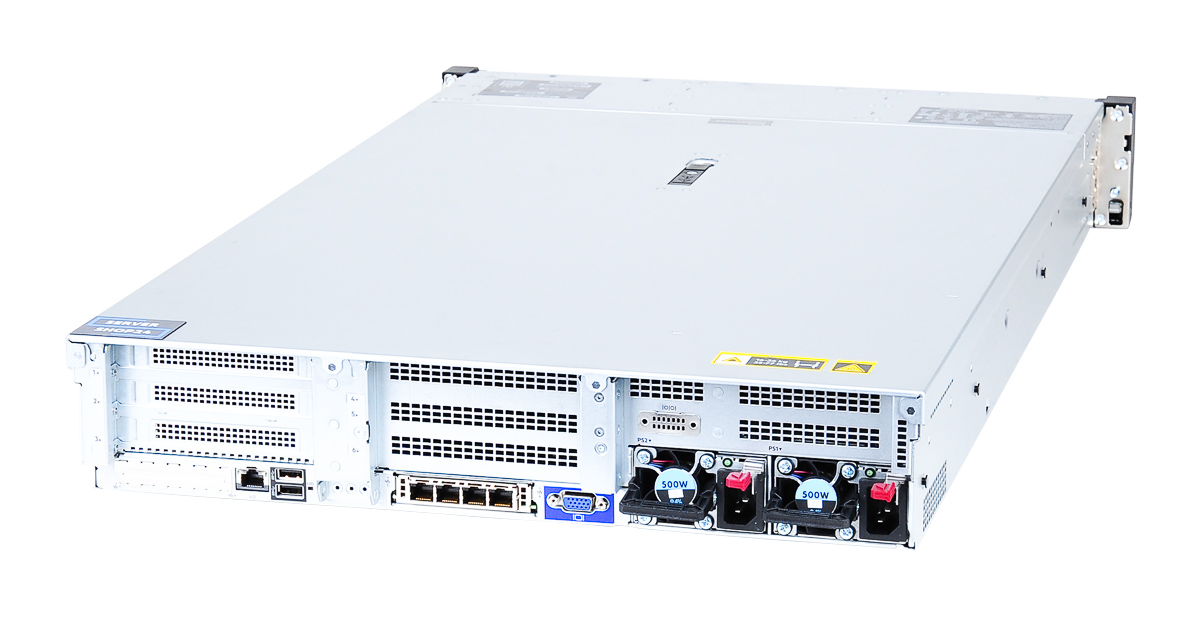 HPE ProLiant DL385 Gen10 Plus rear view