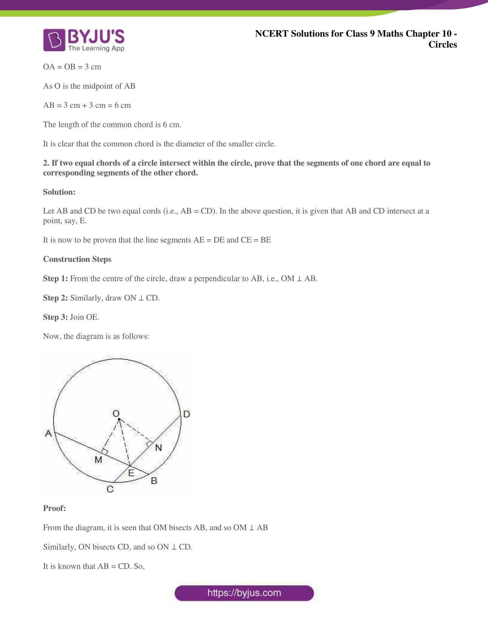 NCERT Solutions for Class 9 Maths Chapters