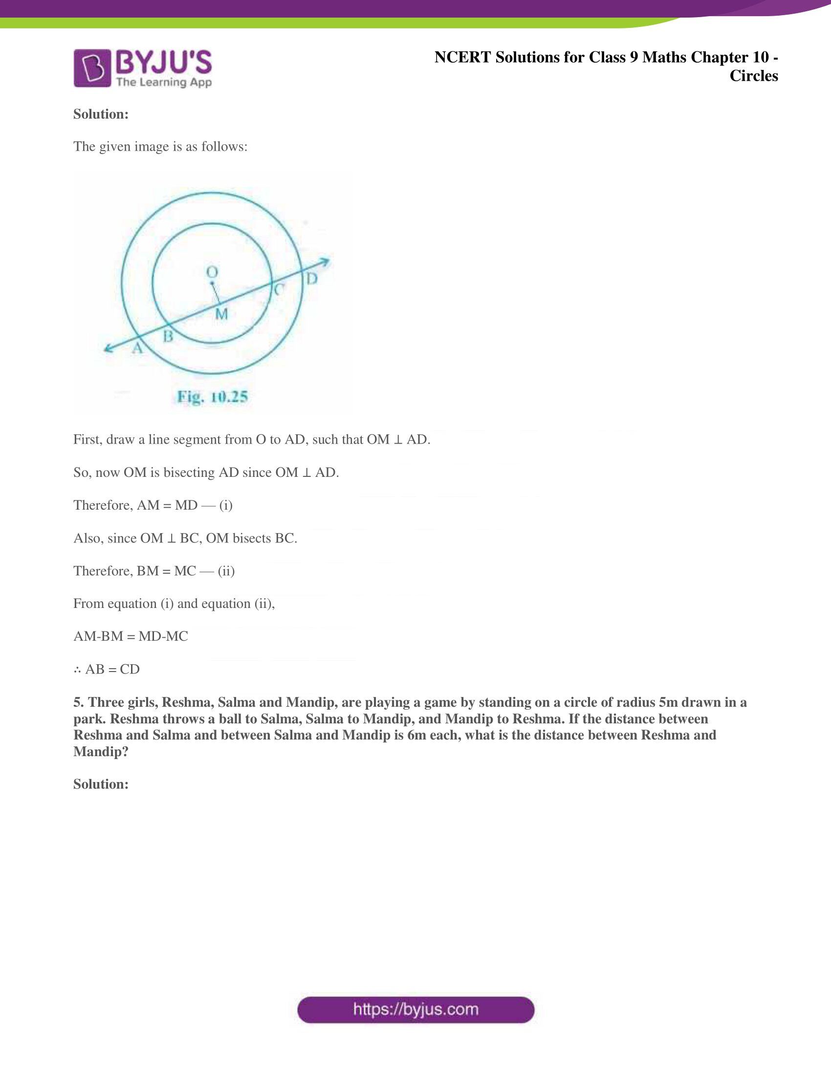 NCERT Solutions for Class 9 Maths Chapters