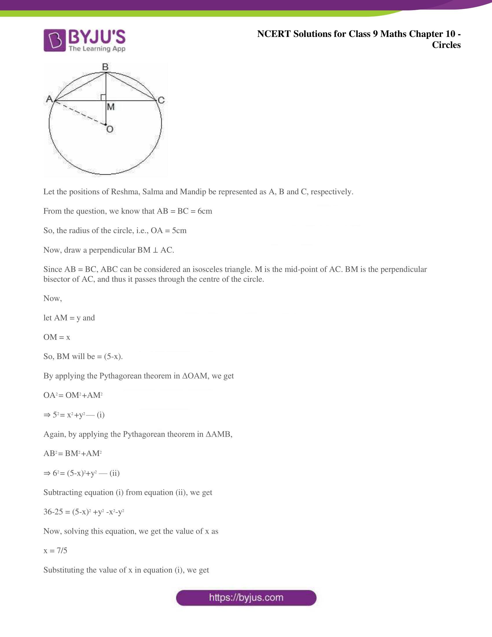 NCERT Solutions for Class 9 Maths Chapters