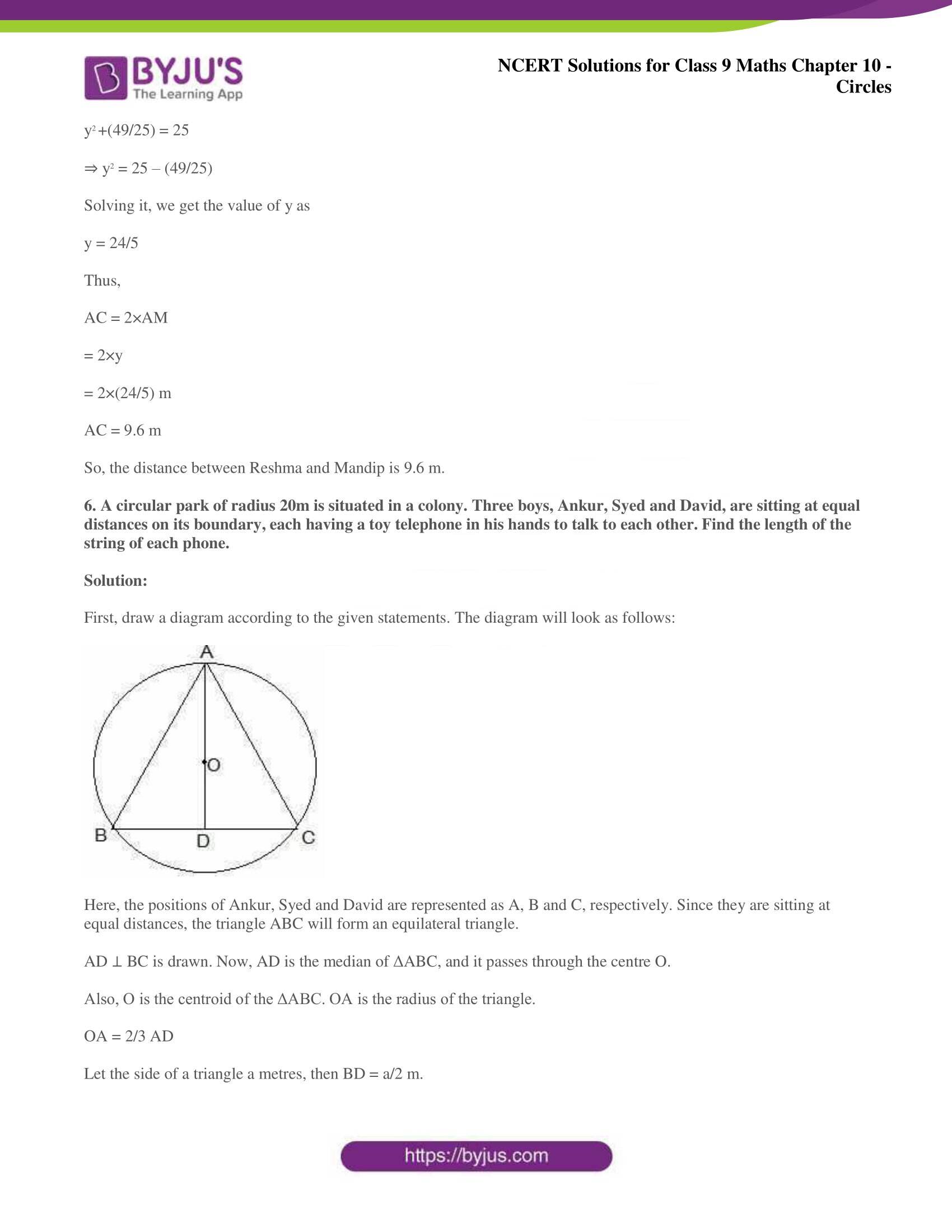 NCERT Solutions for Class 9 Maths Chapters