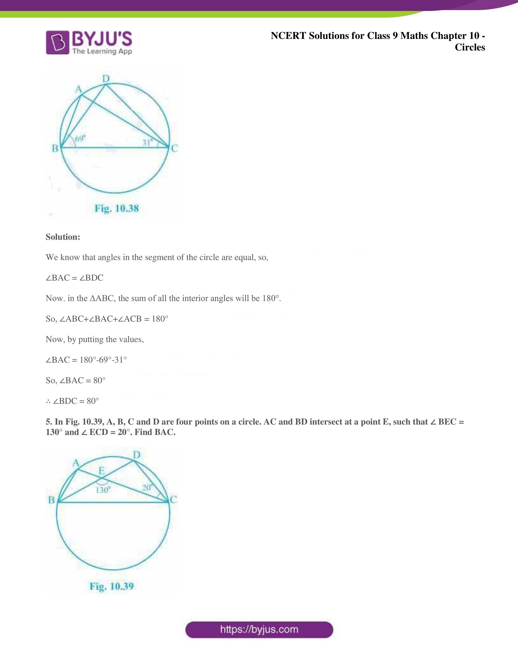 NCERT Solutions for Class 9 Maths Chapters